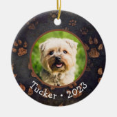 Benutzerdefiniertes Foto Name Jahr Keramik Ornamen Keramik Ornament (Vorne)