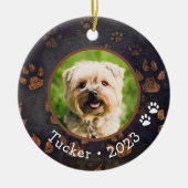 Benutzerdefiniertes Foto Name Jahr Keramik Ornamen Keramik Ornament (Vorne)