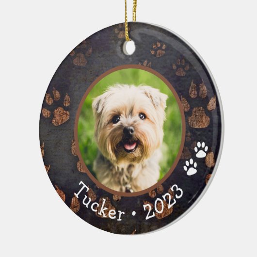 Benutzerdefiniertes Foto Name Jahr Keramik Ornamen Keramik Ornament (Links)