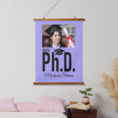 Benutzerdefiniertes Foto, Name, Jahr und Farbe Ph. Wandteppich Mit Holzrahmen (Schlafzimmer)