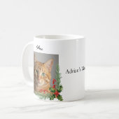 Benutzerdefiniertes Foto Name Katze oder Hundebesi Kaffeetasse (Vorderseite Links)