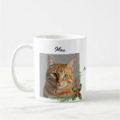 Benutzerdefiniertes Foto Name Katze oder Hundebesi Kaffeetasse (Links)
