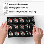 Benutzerdefiniertes Foto & Name - Name des Kindes Geschenkpapier