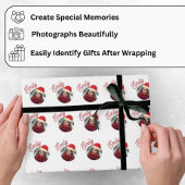 Benutzerdefiniertes Foto & Name - Name des Kindes  Geschenkpapier