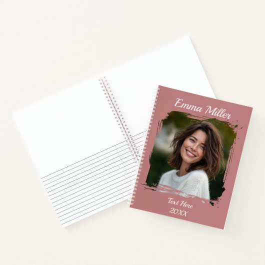 Benutzerdefiniertes Foto | Name oder Text hinzufüg Notizblock (Innenseite)