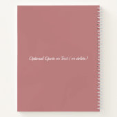 Benutzerdefiniertes Foto | Name oder Text hinzufüg Notizblock (Rückseite)