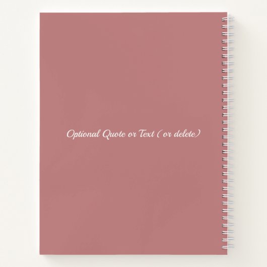 Benutzerdefiniertes Foto | Name oder Text hinzufüg Notizblock (Rückseite)