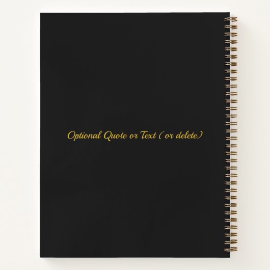 Benutzerdefiniertes Foto | Name oder Text hinzufüg Notizblock (Rückseite)