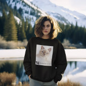 Benutzerdefiniertes Foto Name Personalisierte Frau Sweatshirt