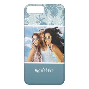 Benutzerdefiniertes Foto & Name Retro-Blumenmuster Case-Mate iPhone Hülle