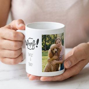 Benutzerdefiniertes Foto & Name - Süße Hundemutter Kaffeetasse