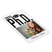 Benutzerdefiniertes Foto, Name und Jahr Ph.D. Magnet (Rechte Seite)