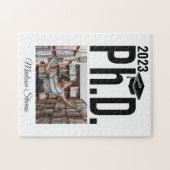 Benutzerdefiniertes Foto, Name und Jahr Ph.D. Puzzle (Horizontal)