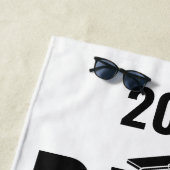 Benutzerdefiniertes Foto, Name und Jahr Ph.D. Strandtuch (Beispiel)