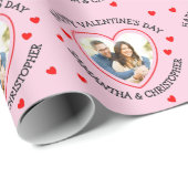 Benutzerdefiniertes Foto - Namen Geschenkpapier (Rolleneckpunkt)