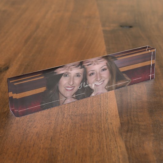 Benutzerdefiniertes Foto Namensplakette (Seite)