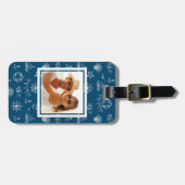 Benutzerdefiniertes Foto Nautikkühl Zeichne Muster Gepäckanhänger (Vorderseite horizontal)