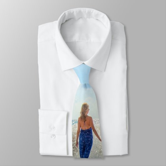 Benutzerdefiniertes Foto Neck Tie mit Ihren Fotos Krawatte (Gebunden)