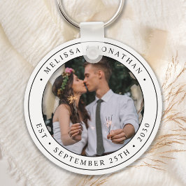Benutzerdefiniertes Foto Neu verheiratete Paare Na Schlüsselanhänger