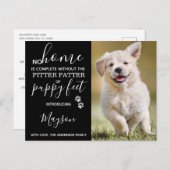 Benutzerdefiniertes Foto Neue Heimtierpuppe Ankündigungspostkarte (Vorne/Hinten)