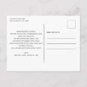 Benutzerdefiniertes Foto Neue Heimtierpuppe Ankündigungspostkarte (Rückseite)