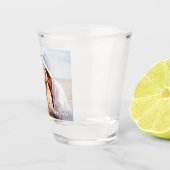 Benutzerdefiniertes Foto Neuer Name Datum Hochzeit Schnapsglas (Rechts)