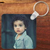 Benutzerdefiniertes Foto Niedliche Kinder Zwei Sei Schlüsselanhänger (Rückseite)