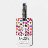 Benutzerdefiniertes Foto Niedliches Eu-Hintergrund Gepäckanhänger (Rückseite vertikal)