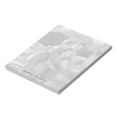 Benutzerdefiniertes Foto Notepad, Schwarz und Weiß Notizblock (Rotiert)