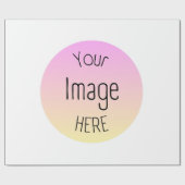 Benutzerdefiniertes Foto- oder Logo-Geschenkpapier Geschenkpapier (Flach)