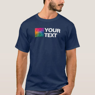 Benutzerdefiniertes Foto oder Logo hier Text hinzu T-Shirt