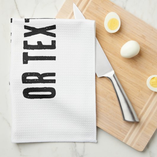 Benutzerdefiniertes Foto oder Text Geschirrtuch (Viertel Falte)