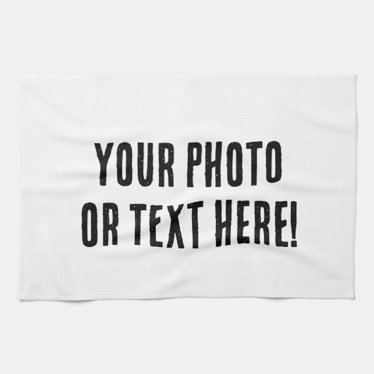 Benutzerdefiniertes Foto oder Text Geschirrtuch (Horizontal)