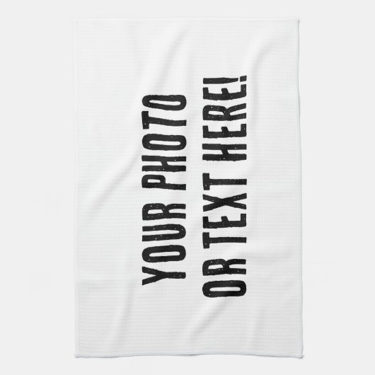 Benutzerdefiniertes Foto oder Text Geschirrtuch (Vertikal)