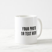 Benutzerdefiniertes Foto oder Text Kaffeetasse (VorderseiteRechts)