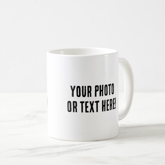 Benutzerdefiniertes Foto oder Text Kaffeetasse (VorderseiteRechts)