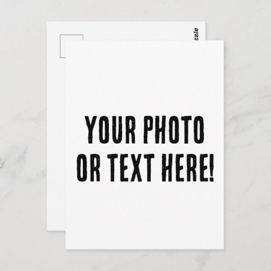 Benutzerdefiniertes Foto oder Text Postkarte (Vorne/Hinten)