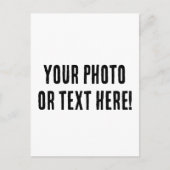 Benutzerdefiniertes Foto oder Text Postkarte (Vorderseite)