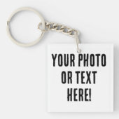 Benutzerdefiniertes Foto oder Text Schlüsselanhänger (Vorderseite)