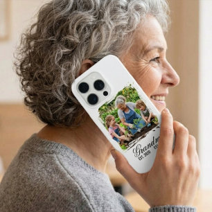 Benutzerdefiniertes Foto Oma Gegründet Elegantes S iPhone 15 Pro Hülle