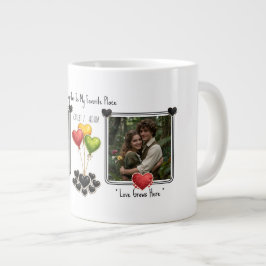 Benutzerdefiniertes Foto Online-Dating Valentinsta Jumbo-Tasse