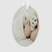 Benutzerdefiniertes Foto Ornament (Vorderseite)