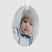 Benutzerdefiniertes Foto Ornament (Vorderseite)