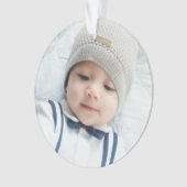 Benutzerdefiniertes Foto Ornament (Vorderseite)