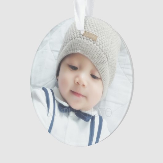 Benutzerdefiniertes Foto Ornament (Vorderseite)