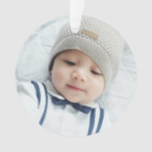 Benutzerdefiniertes Foto Ornament (Vorderseite)