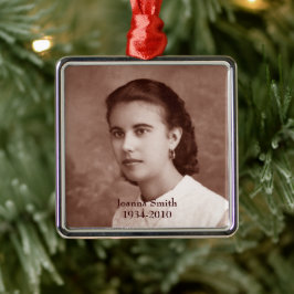 Benutzerdefiniertes Foto Ornament Aus Metall