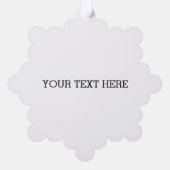 Benutzerdefiniertes Foto Ornament Karte (Rückseite)