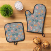 Benutzerdefiniertes Foto Oven Mitt-Geschenk Set (Oben Unten)