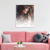 Benutzerdefiniertes Foto Overlay-Skript Be Wild Be Leinwanddruck (Insitu (Wohnzimmer))